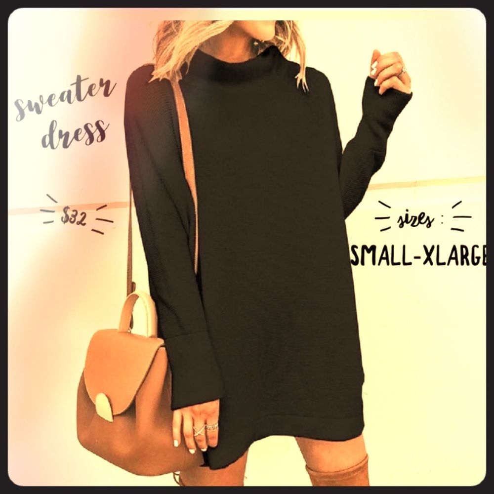 Black mini dress